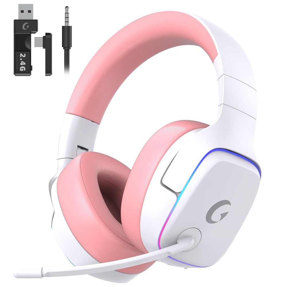 2.4GHz Wireless Gaming Headsets for PS5, PS4, PC, Switch - Bluetooth 5.3 Gami...