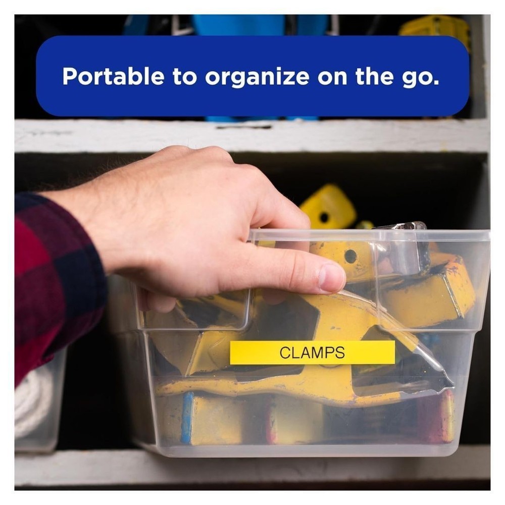 SparkGo SP H55 Handheld Compact Hebrew English Label Maker Bundle (Black)