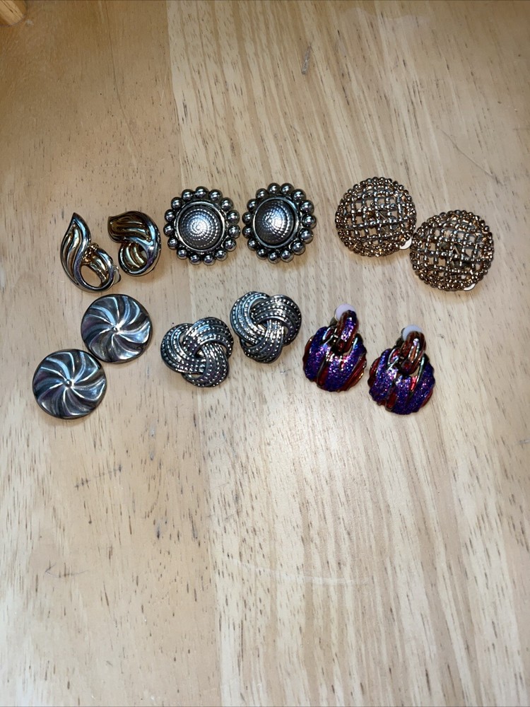 Mixed Lot Vintage Clip Earrings