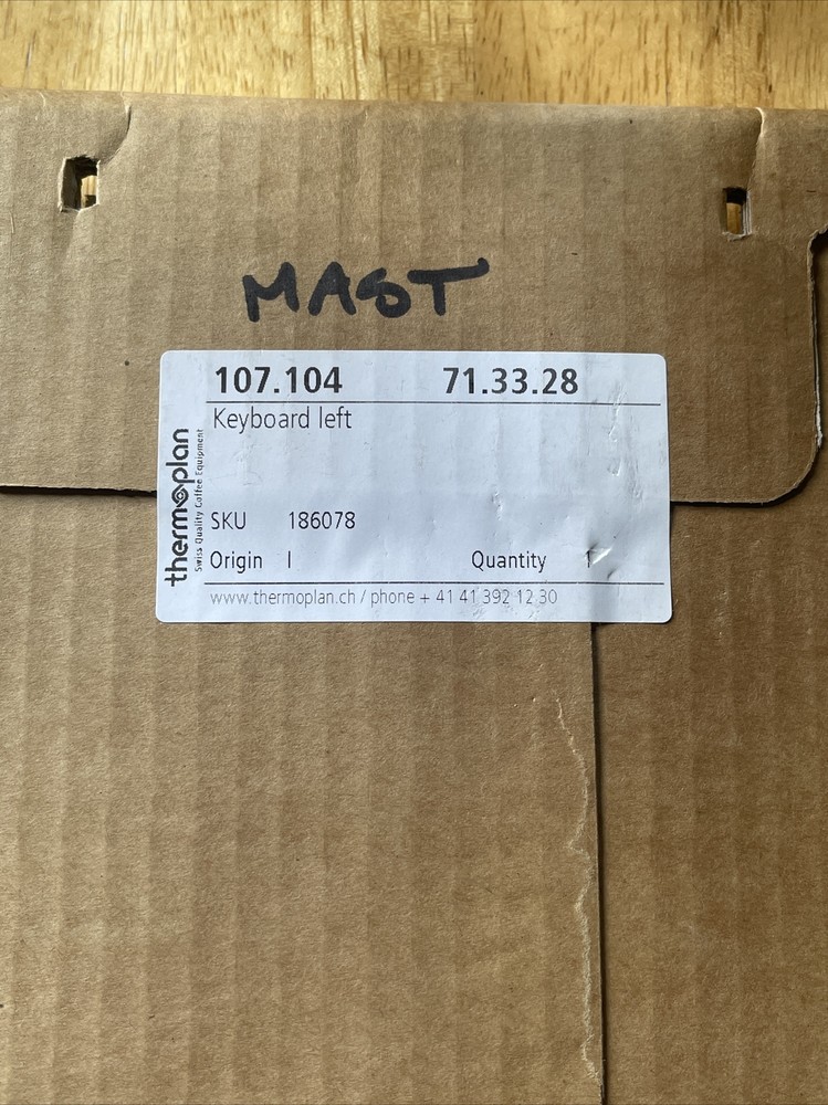 Keyboard Left 107.104 Thermoplan