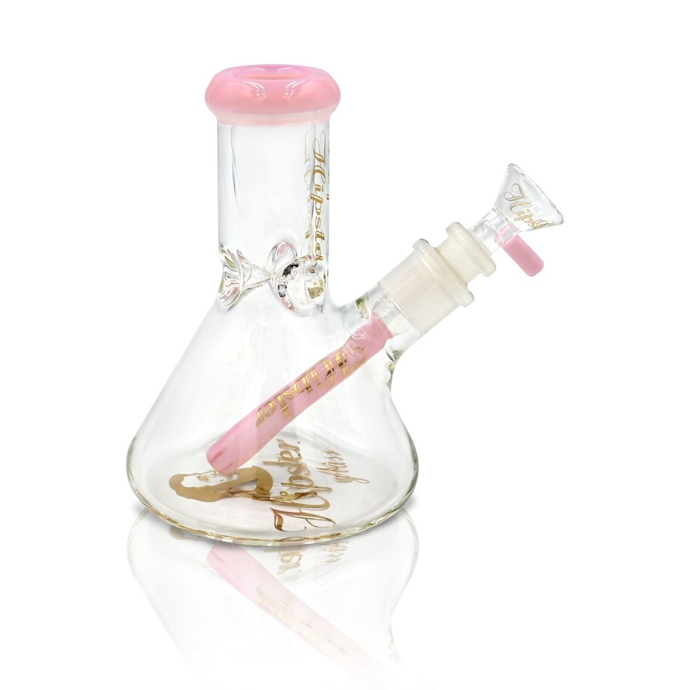 BUBBLE BEAKER BONG (HP6063)-Milk  Pink