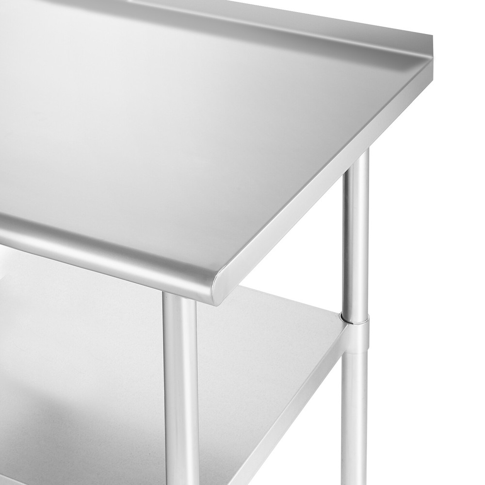 Stainless Steel Kitchen Restaurant Prep Work Table with Backsplash - 24" x 30"