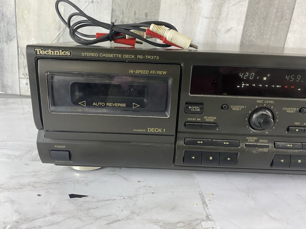 Technics RS-TR373 Dual Cassette Player/ Recorder - Read