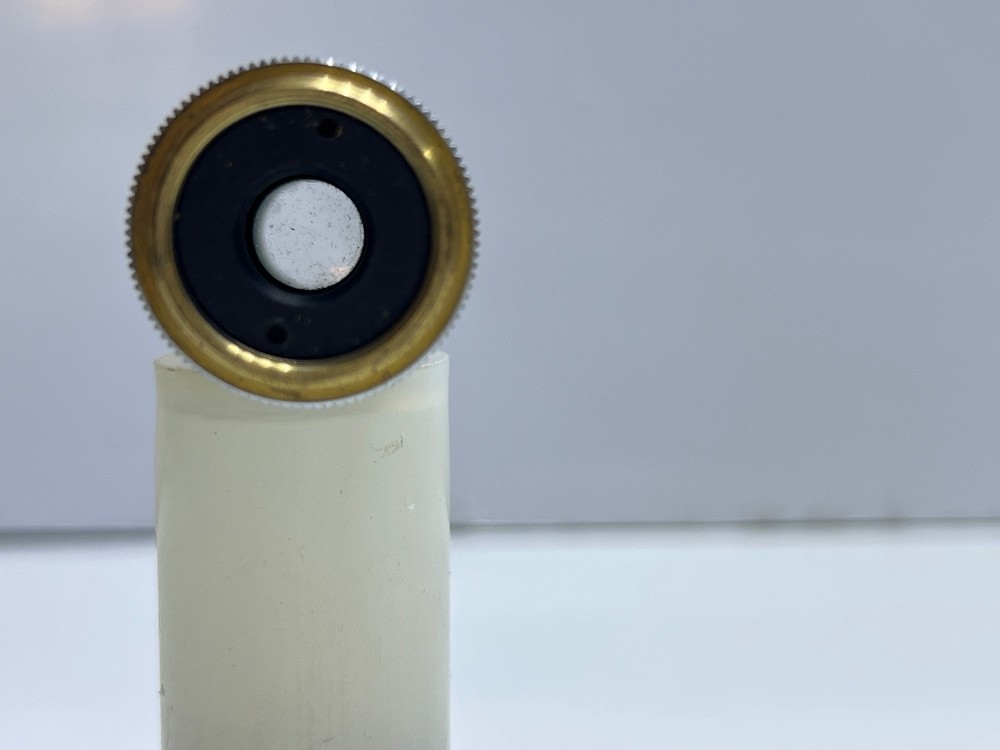 VICKERS ENGLAND 10/0.25 OBJECTIVE LENS OPTICS MICROSCOPE