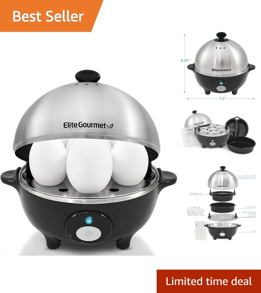 Versatile Egg Cooker with Poaching and Auto Shut-Off - Effortlessly Perfect Eggs