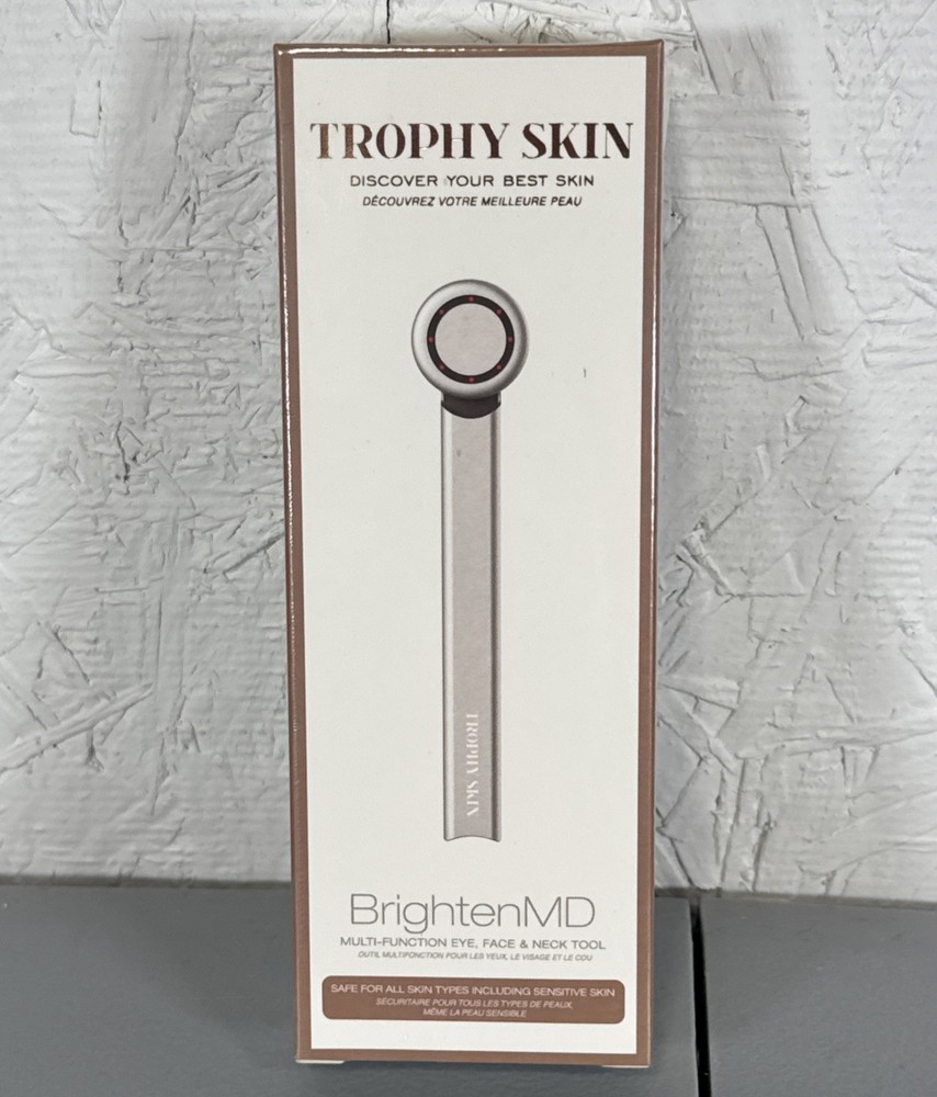 Trophy Skin Brighten MD Multi-Function Eye Face & Neck Tool NEW  RV $40