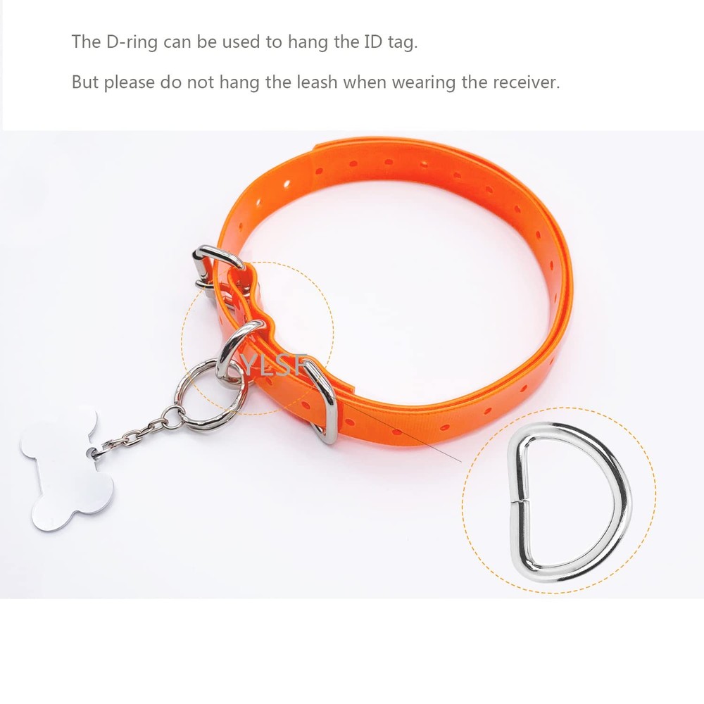 Dog Collar Strap for Most of Electronic Training Shock 1 Pack, Orange