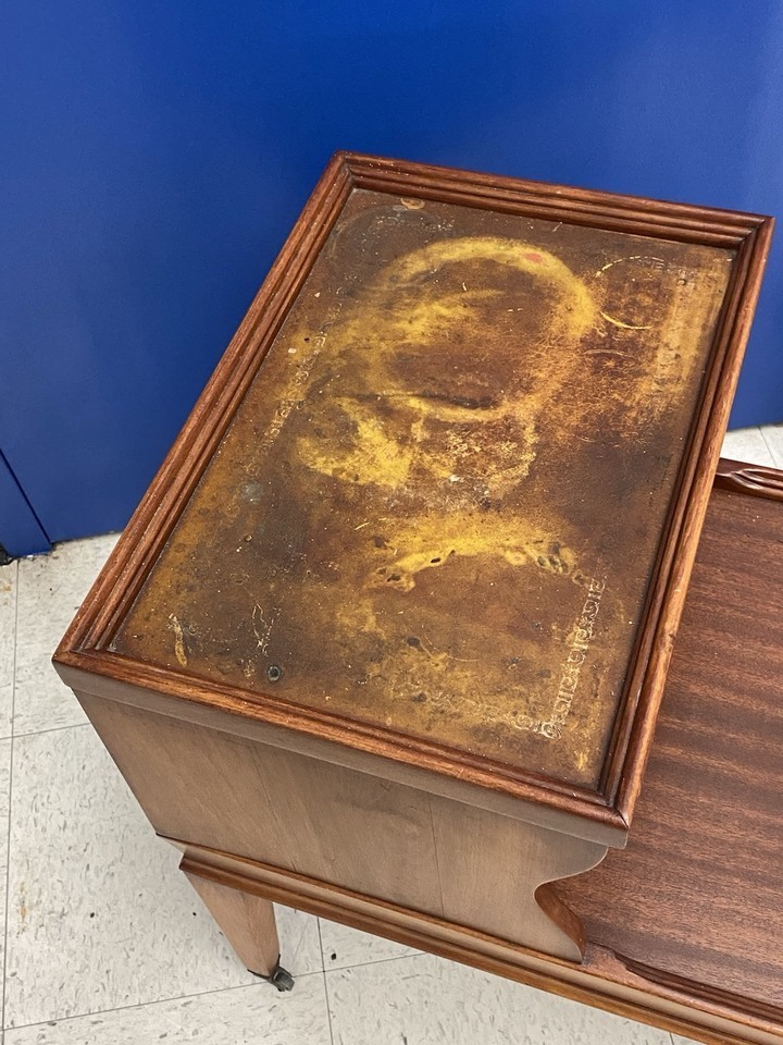 ANTIQUE MID CENTURY TELEPHONE TABLE
