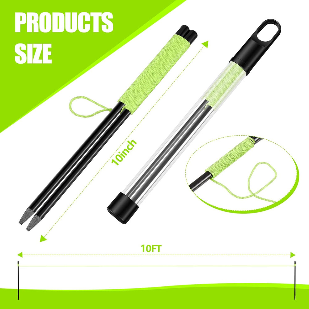 2 Pieces Golf Alignment String Line Putting Aid with Pegs Training String Gui...