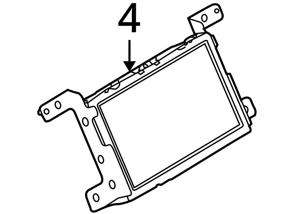 2012 Lincoln MKT Information Display Screen Part Number - 594-01220