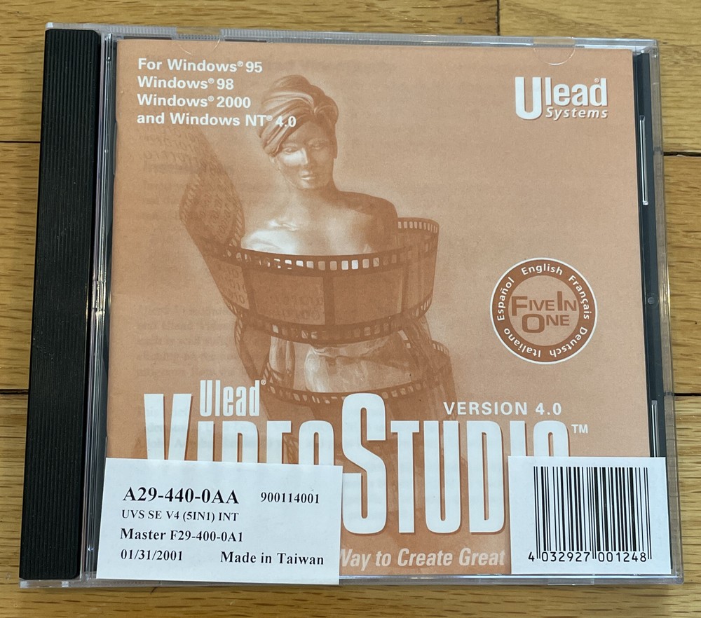 ULead Video Studio SE Version 4.0 Microsoft Windows 95/98, 2000, NT 4.0 1992-99