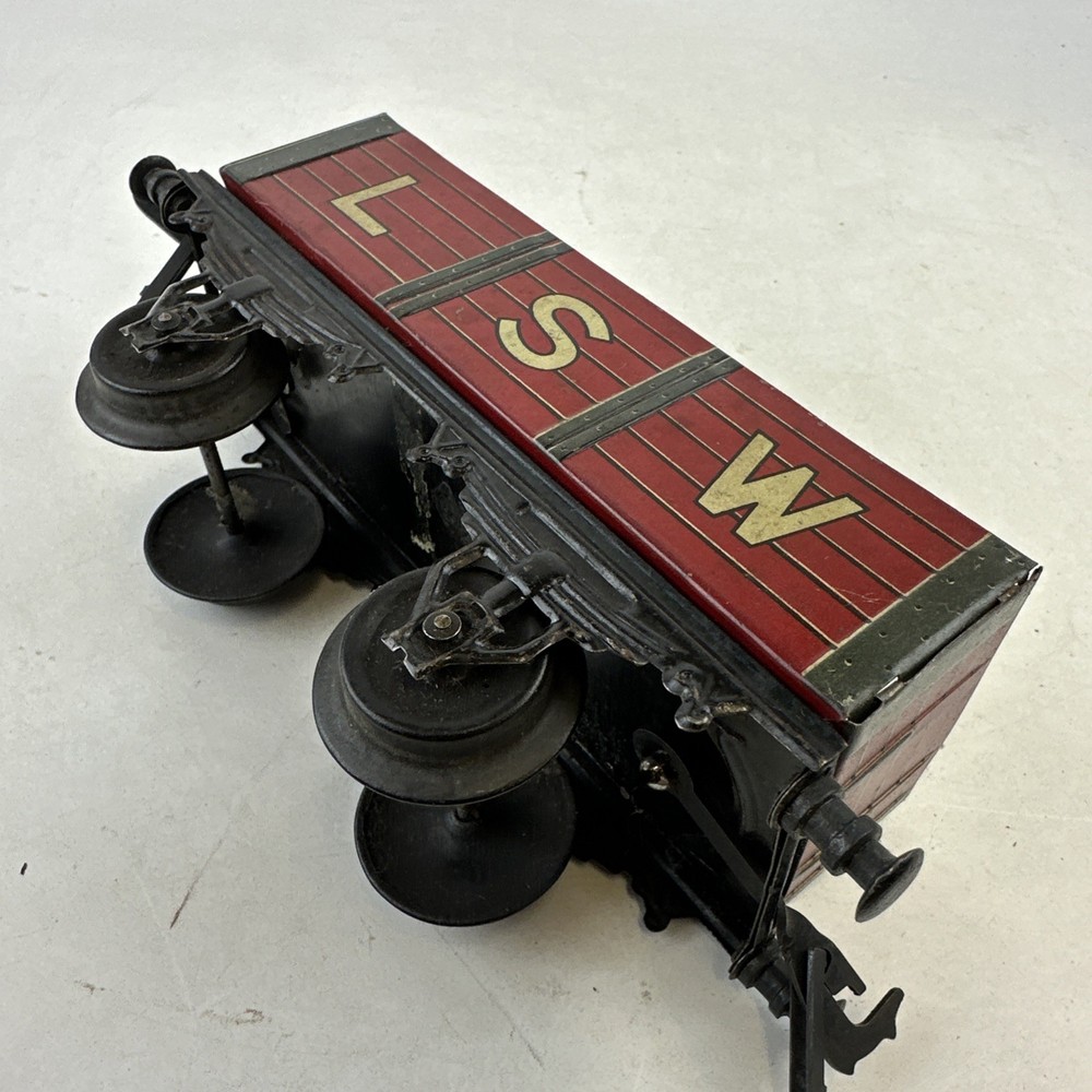 Vintage Tinplate LSW Livery Freight Wagon