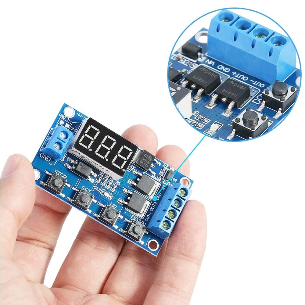 2 PCS DC 5V-36V Relay Module Digital LED Board Trigger Cycle Switch Timer