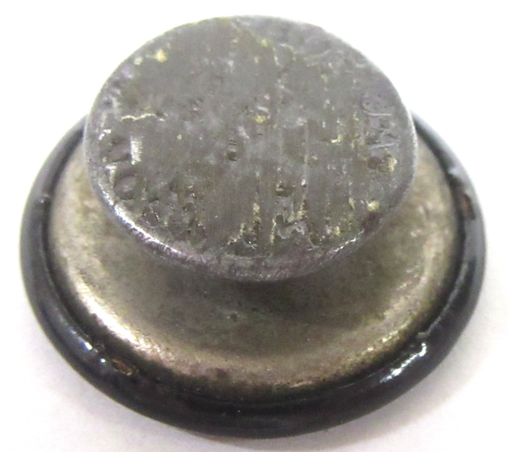 bicycle 1890's KENSINGTON CYCLES collar lapel stud button ^