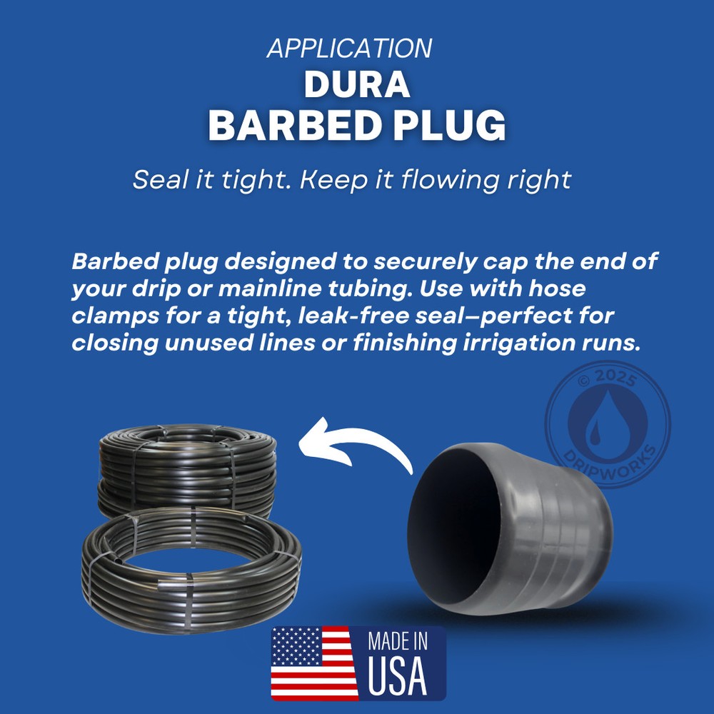 10 Pack Barbed Plug 1/2"