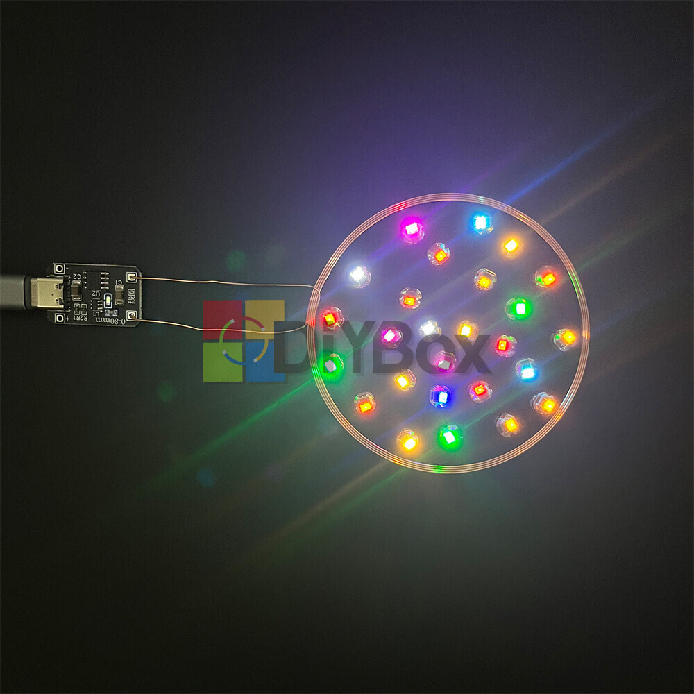 0~80mm Induction Wireless Power Supply Transmitter Coil Module + 5PCS Led Lamps