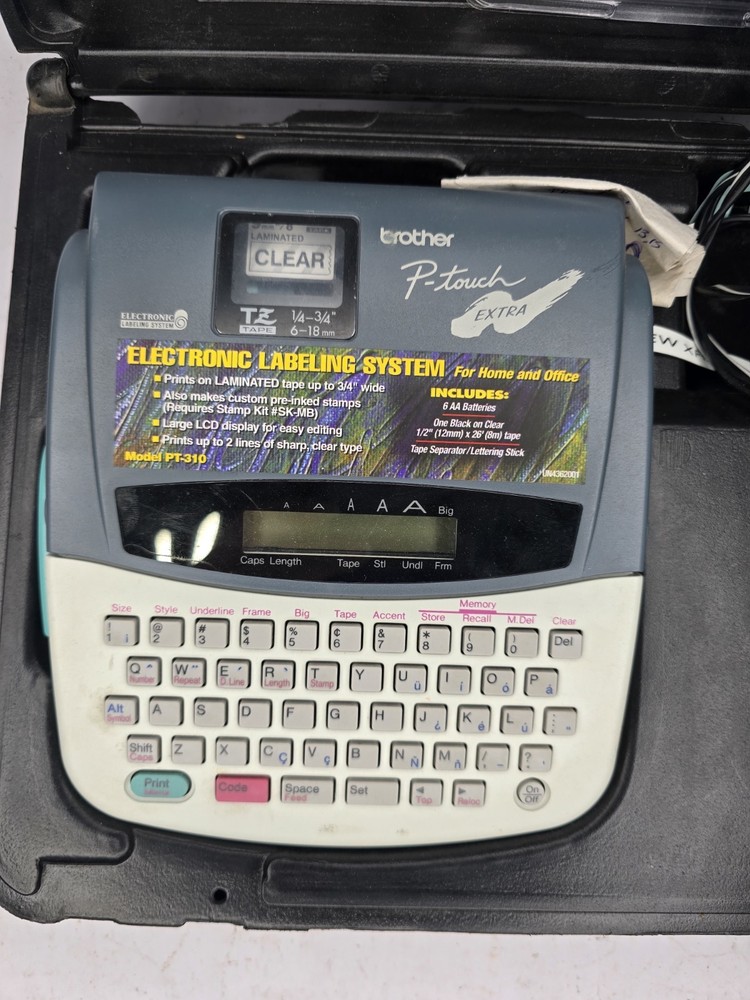 Brother P-Touch Extra PT-310 Electronic Labeling System
