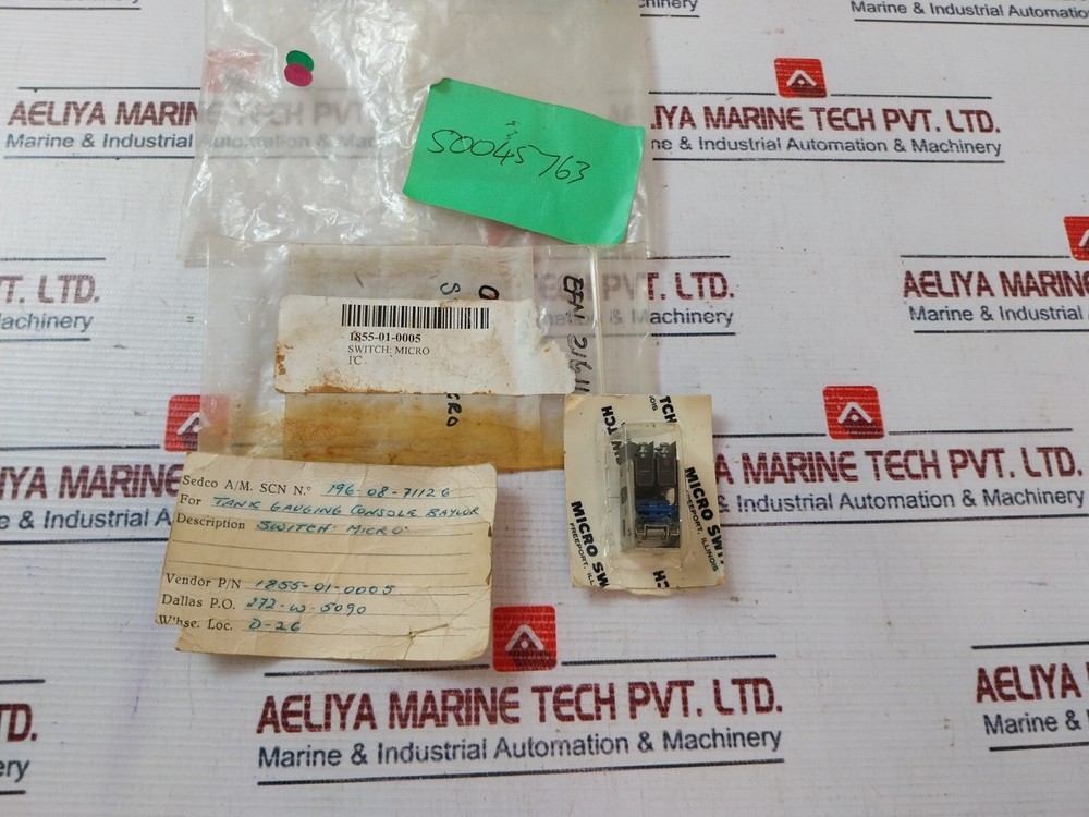 Honeywell 2D26 Micro Switch 1855-01-0005