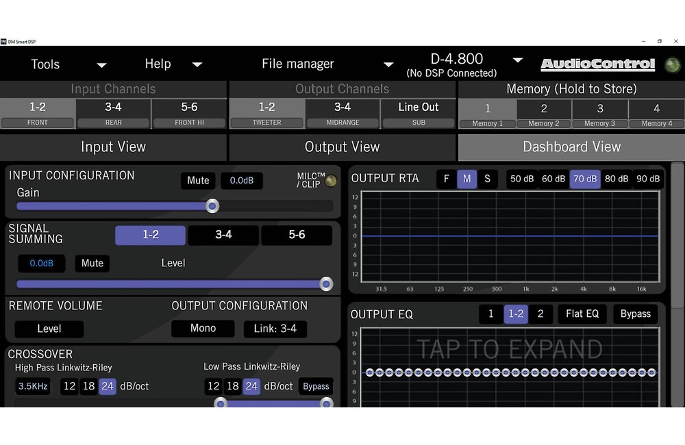 AudioControl DM-810 DSP Matrix Digital Signal Processor 8-CH Input/10-CH Output