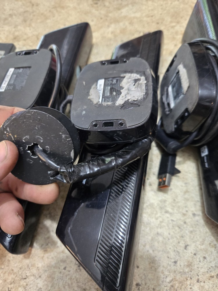 3 Microsoft Xbox 360 Kinect Sensor Bars & 60GB Hard Drive Used & Untested Bundle