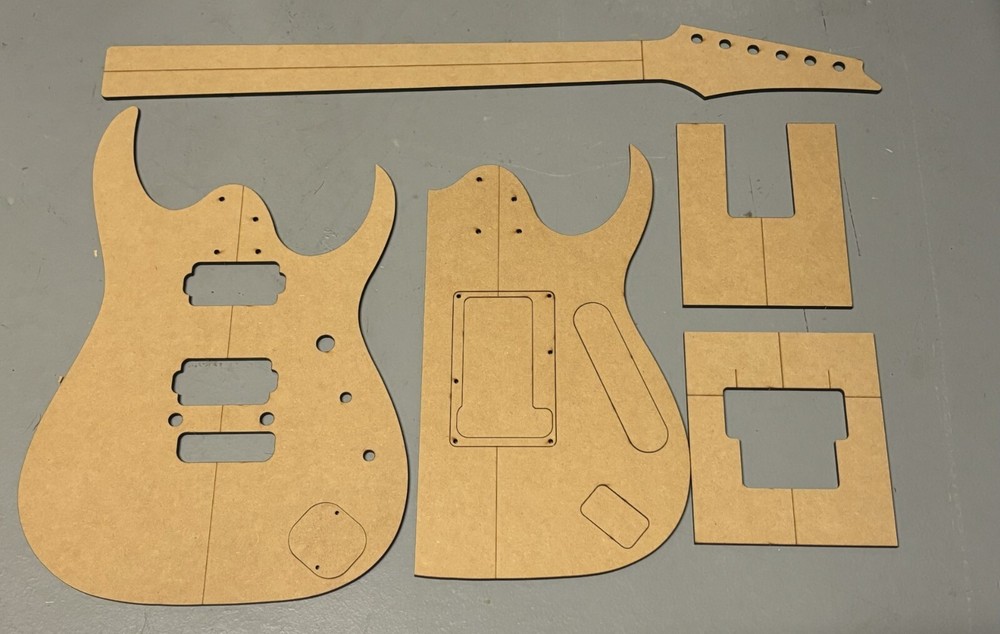 JPM style guitar Luthier Routing/Building Templates