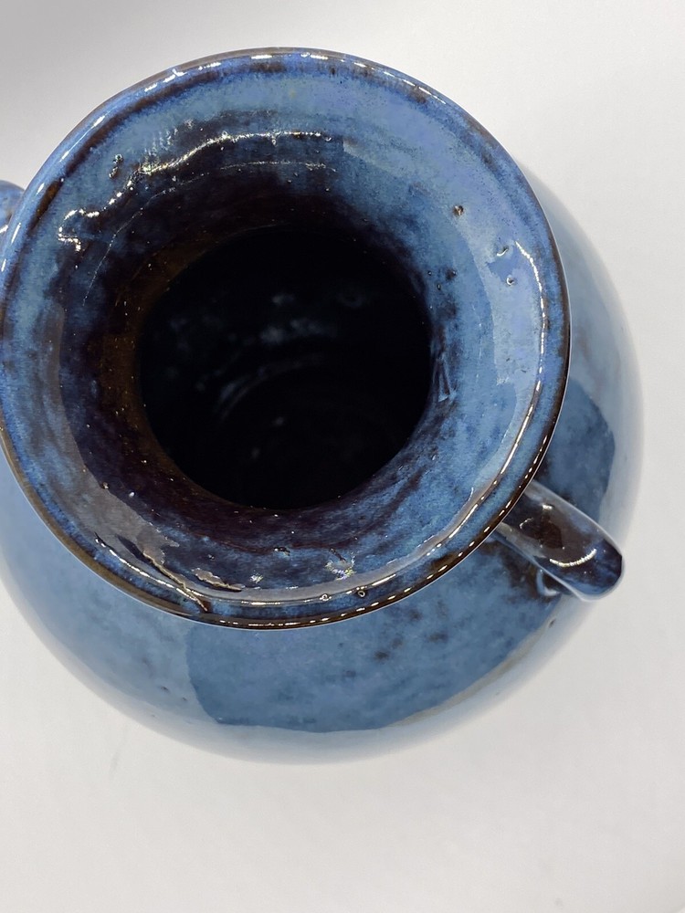 Blue/Brown Studio Art Pottery Vase