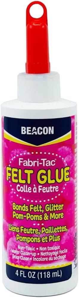 Beacon Felt Glue is the fast fix for all felt projects