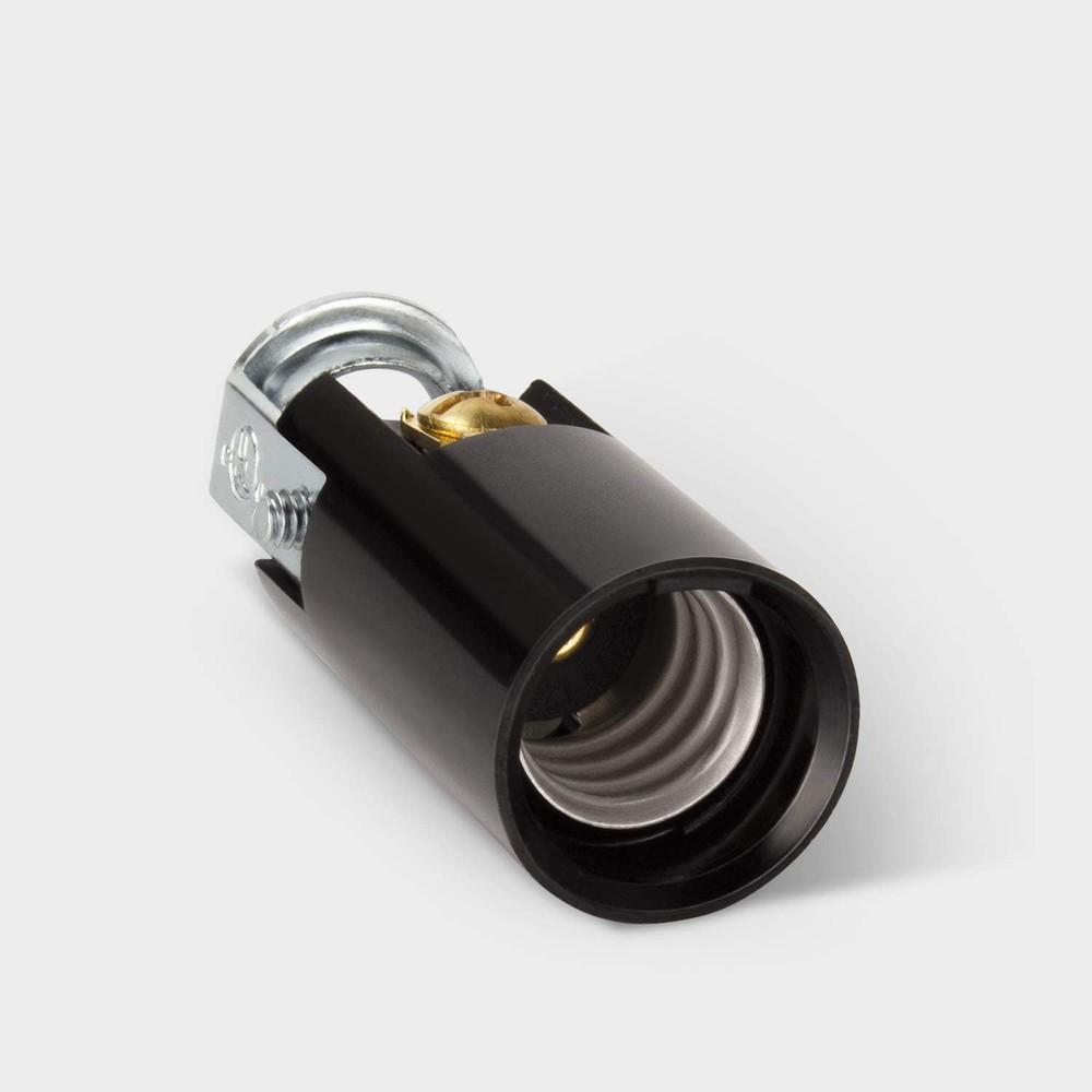 DiCUNO E12 LED Light Bulb Socket, Candelabra Base Socket Replacement, Black