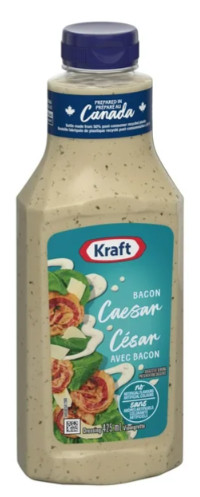 Kraft Bacon Caesar Salad Dressing, 425ml (2 Pack)