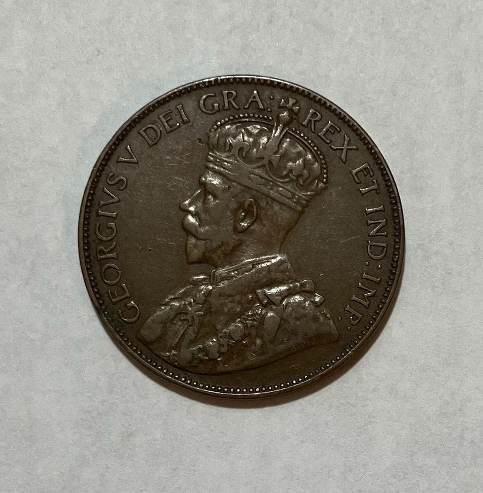 1936 Newfoundland Large One Cent Penny