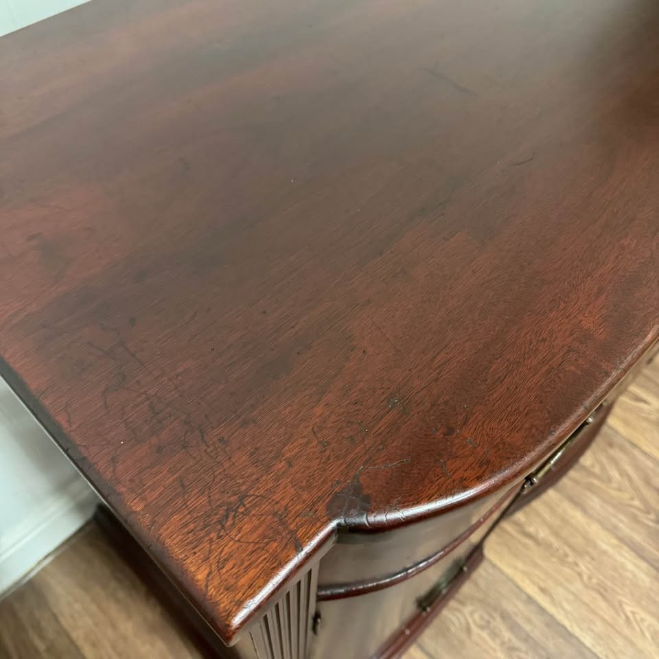 1947 Georgetown Galleries Solid Mahogany Serpentine Buffet