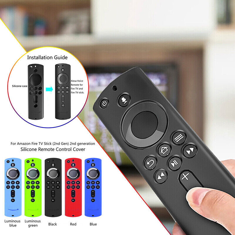 For Amazon 2nd Gen Fire TV Stick 4K Remote Control Silicone Protective Cover ⇖