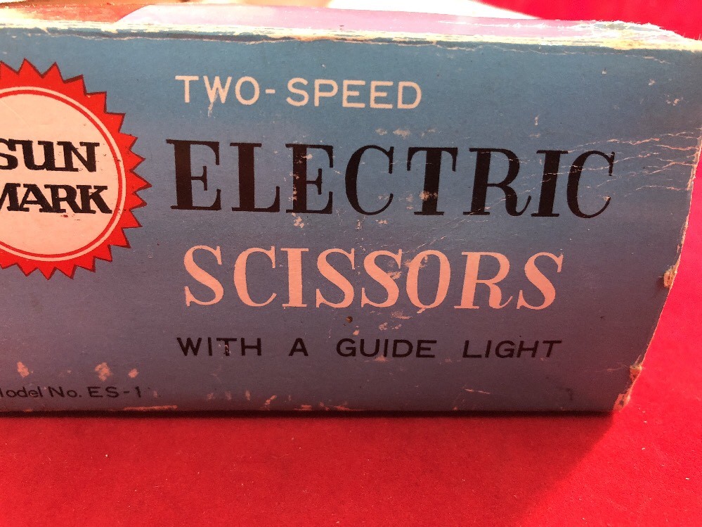 Vintage Sunmark 2 Speed Electric Scissors With Guide Light