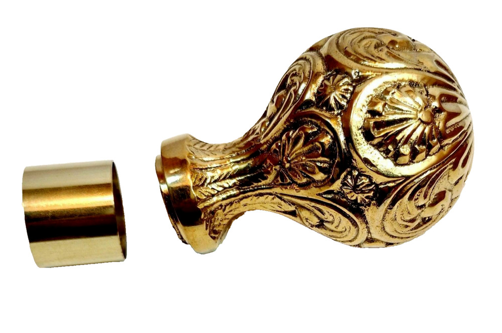 Collectible Handmade Vintage solid brass Designer walking stick Handle Only