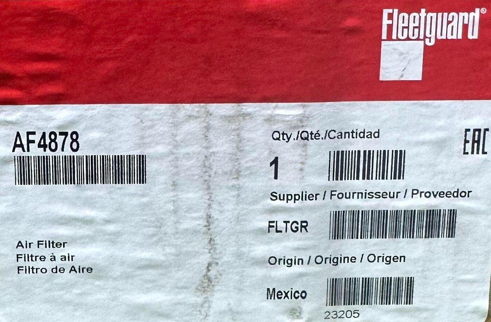 AF4878 Genuine Fleetguard Air Filter OEM - New