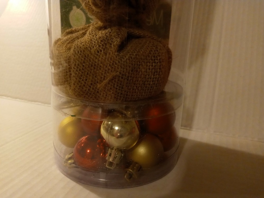 20" Artificial Tabletop Mini Christmas Tree With Ornaments