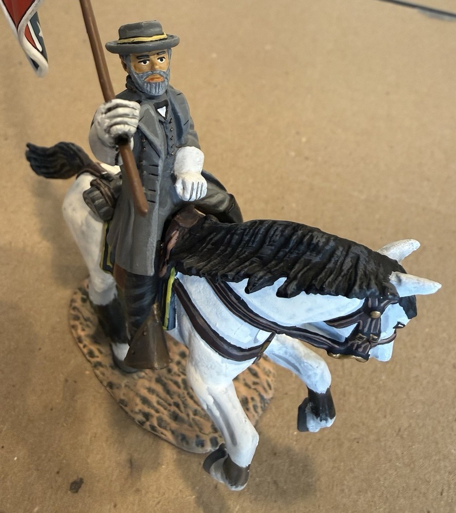 Frontline Figures ACP10 Civil War General Robert E Lee Mounted Flag Retired