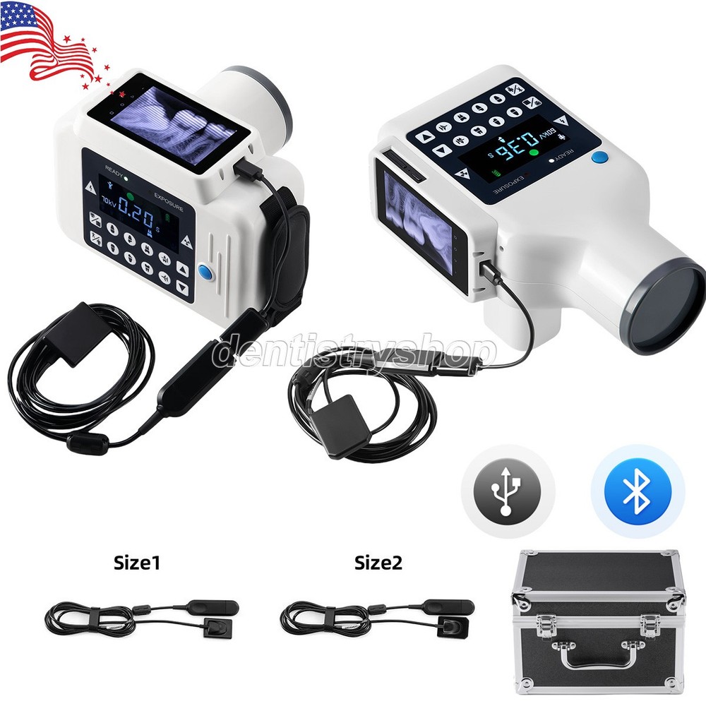 Portable Dental Rays Unit Machine Digital Image System 2in1 Screen /Sensor 2Size