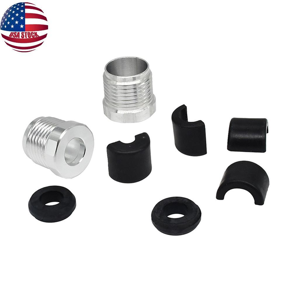 New Steering Reverse Billet Cable Lock Nut+Half Ring Retainer+Rubber Grommet Kit