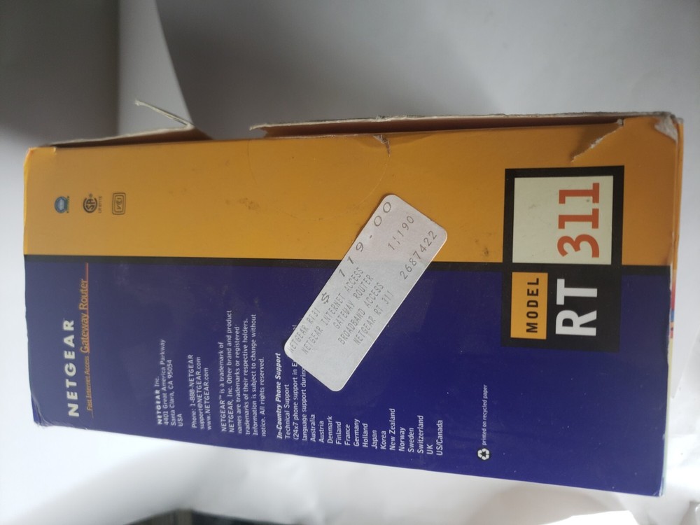 Netgear RT311 Internet Gateway Router