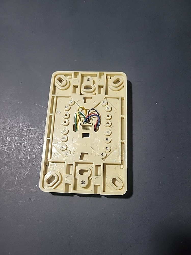 Standard Size Ivory Wall Mount Jack Mounting Plates