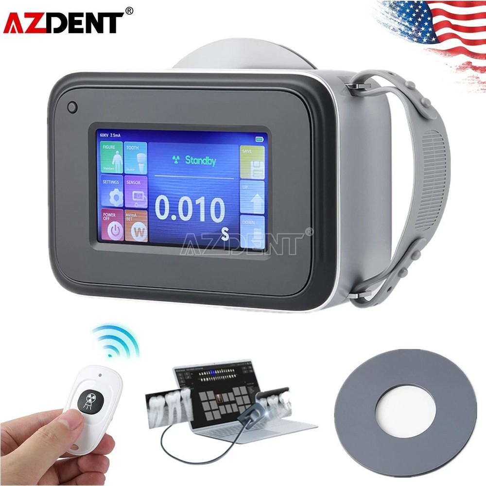 Dental Scatter Shield Protective Ring with Portable Handheld Ray Machine Kit