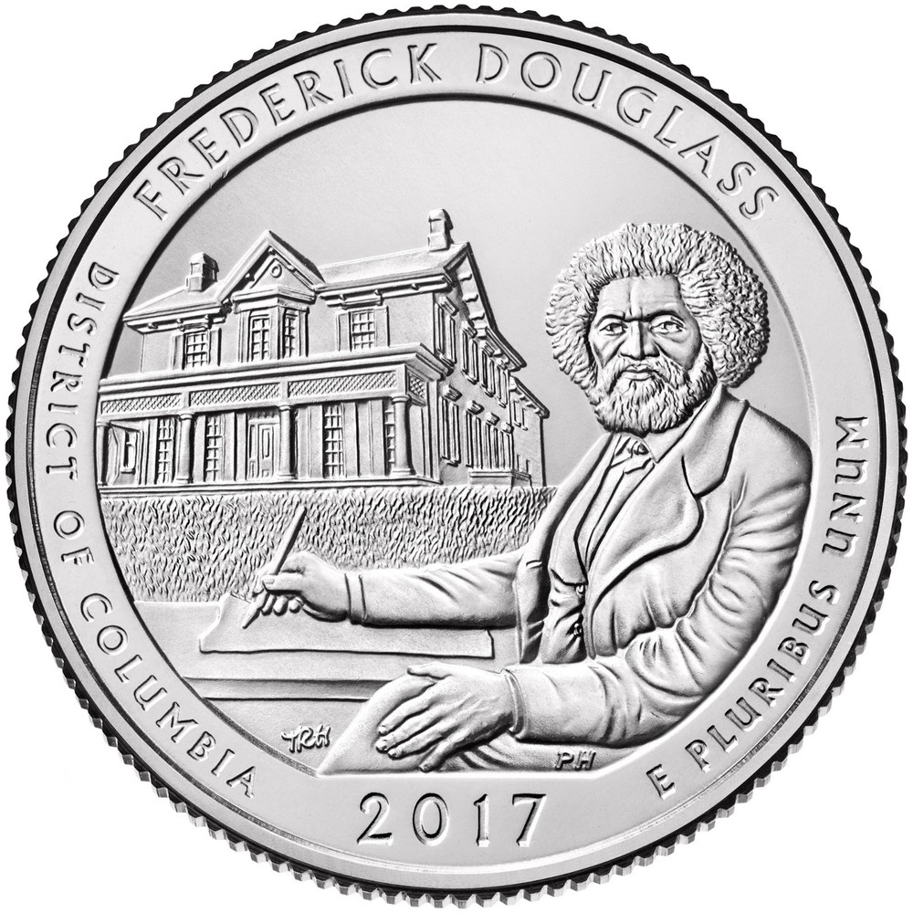 2017 S Frederick Douglas Quarter NP ATB Series Uncirculated From US Mint roll.