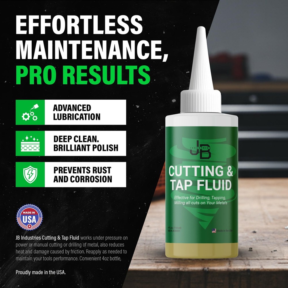 JB Industries Cutting & Tapping Fluid, 4 oz – High-Performance Oil...