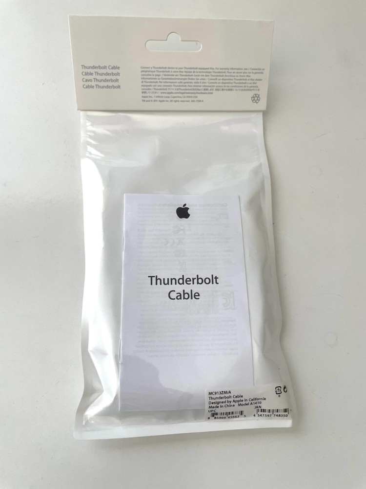 NEW SEALED Apple 2m / 6FT Thunderbolt Cable Mini DP, White - A1410, MD861LL/A