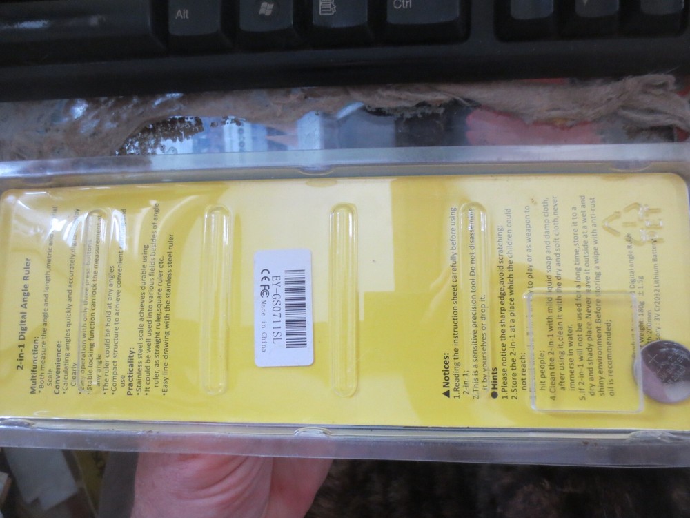 Digital Angle Finder Protractor 2 in 1 Angle Finder Ruler