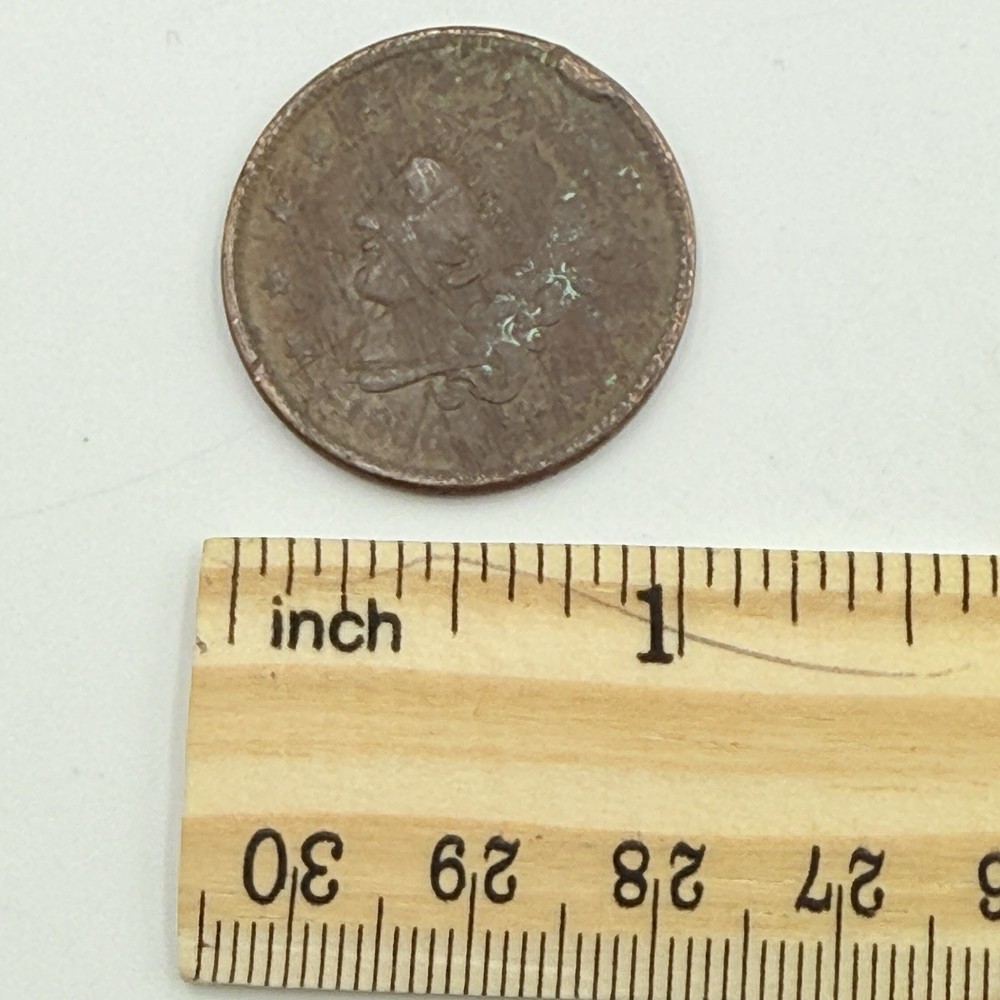 1836 Large Cent W/ Cud