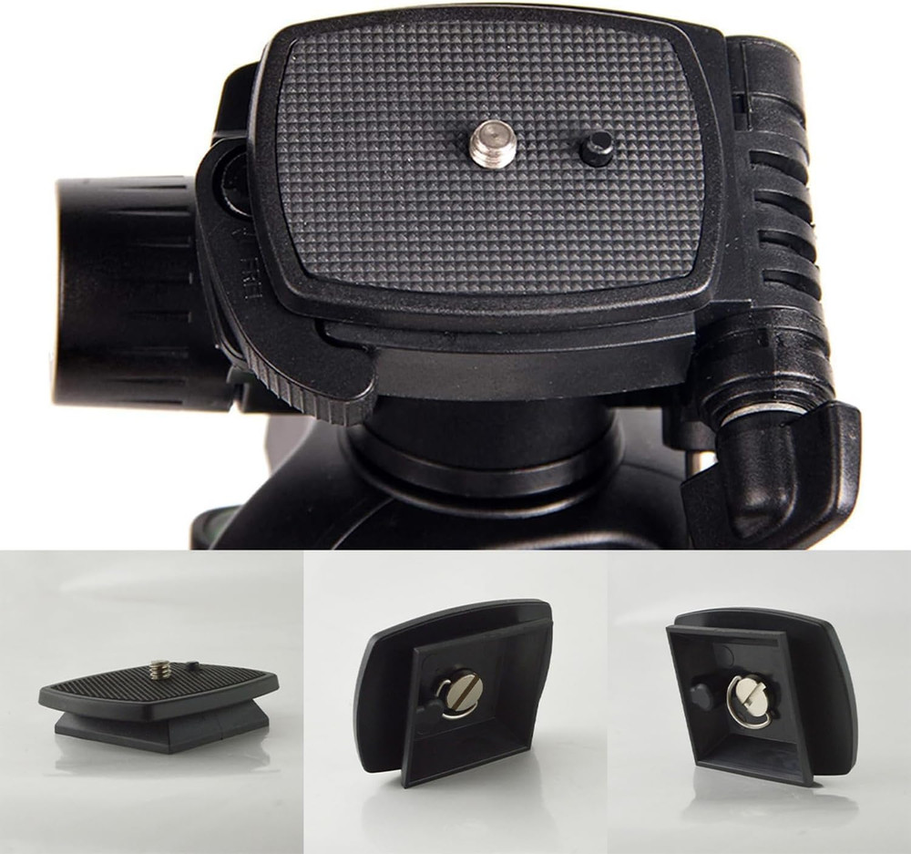 2-Pack Universal 43X43Mm Quick Release Plate Set for Velbon Tripods, Compatible