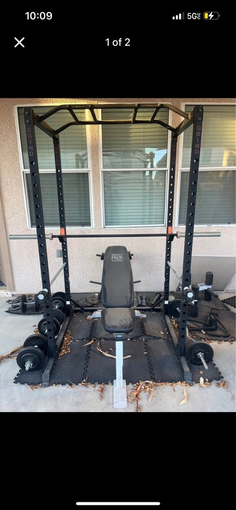 bench/squat Cage used