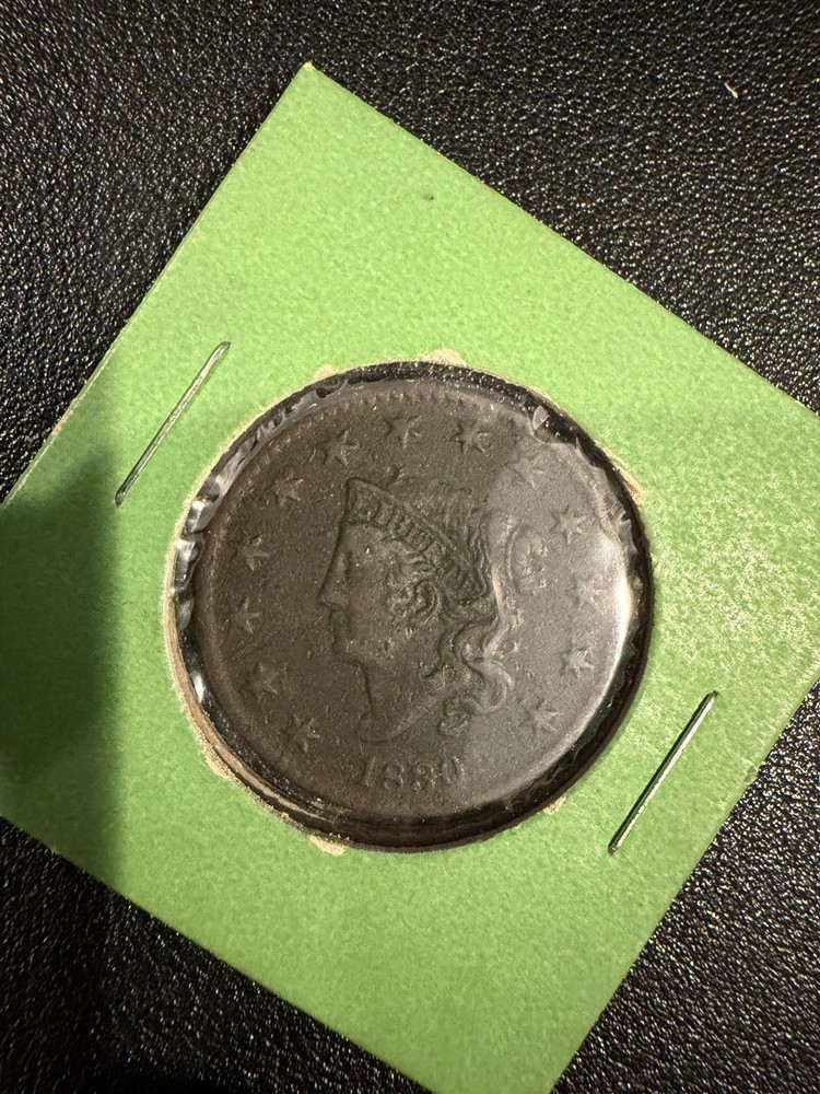 1830 Coronet Matron Head Large Cent 1c. Great Solid Coin Fully Legible
